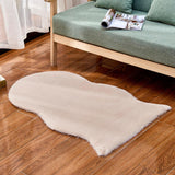 Max 40x60cm Washable Fluffy Skin Faux Fur Fake Rug Mat Rugs Floor Carpet Beige