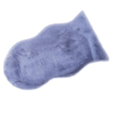 Max 40x60cm Washable Fluffy Skin Faux Fur Fake Rug Mat Rugs Floor Carpet Gray