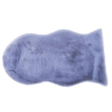 Max 40x60cm Washable Fluffy Skin Faux Fur Fake Rug Mat Rugs Floor Carpet Gray