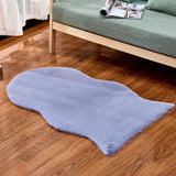 Max 40x60cm Washable Fluffy Skin Faux Fur Fake Rug Mat Rugs Floor Carpet Gray
