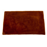 Max Square Area Rug, Faux Fur Plush Floor Mat for Bedroom,40x60cm Coffee