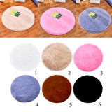 Max Round Area Rug, Faux Fur Rugs Plush Floor Mat for Bedroom,60cm White