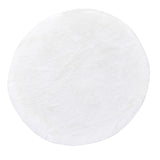 Max Round Area Rug, Faux Fur Rugs Plush Floor Mat for Bedroom,60cm White