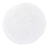 Max Round Area Rug, Faux Fur Rugs Plush Floor Mat for Bedroom,60cm White