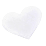 Max Heart Shaped Area Rug,Shaggy Plush Floor Mat for Bedroom,70x90cm White