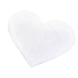 Max Heart Shaped Area Rug,Shaggy Plush Floor Mat for Bedroom,70x90cm White