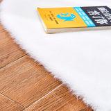 Max Heart Shaped Area Rug,Shaggy Plush Floor Mat for Bedroom,70x90cm White