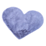 Max Heart Shaped Area Rug,Shaggy Plush Floor Mat for Bedroom,70x90cm Gray