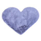 Max Heart Shaped Area Rug,Shaggy Plush Floor Mat for Bedroom,70x90cm Gray