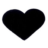 Max Heart Shaped Area Rug,Shaggy Plush Floor Mat for Bedroom,70x90cm Black