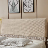 Max Stretchable Bed Headboard Slipcover Bedhead Dustproof Cover Protector 120cm Champagne