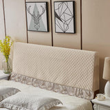 Max Stretch Bed Headboard Slipcover Bedhead Dustproof Cover 180cm Champagne