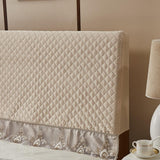 Max Stretch Bed Headboard Slipcover Bedhead Dustproof Cover 180cm Champagne