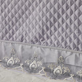 Max Stretchable Bed Headboard Slipcover Bedhead Dustproof Cover Protector 120cm Grey