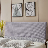 Max Stretchable Bed Headboard Slipcover Bedhead Dustproof Cover Protector 120cm Grey