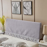Max Stretchable Bed Headboard Slipcover Bedhead Dustproof Cover Protector 120cm Grey