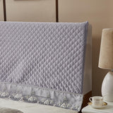 Max Stretchable Bed Headboard Slipcover Bedhead Dustproof Cover Protector 120cm Grey