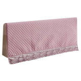 Max Stretchable Bed Headboard Slipcover Bedhead Dustproof Cover Protector 120cm Pink