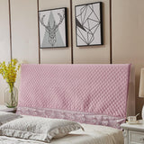 Max Stretchable Bed Headboard Slipcover Bedhead Dustproof Cover Protector 120cm Pink