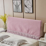 Max Stretchable Bed Headboard Slipcover Bedhead Dustproof Cover Protector 120cm Pink