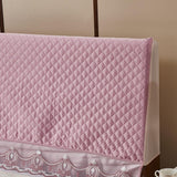 Max Stretchable Bed Headboard Slipcover Bedhead Dustproof Cover Protector 120cm Pink