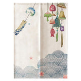 Max Japanese Noren Tapestry Kitchen Doorway Curtain Room Divider  Wind Chimes