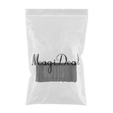 Max Embroidered Window Voile Sheer Curtain Valance Tiers Black-Valance-130x41cm