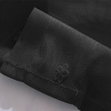 Max Embroidered Window Voile Sheer Curtain Valance Tiers Black-2 Tiers-74x61cm