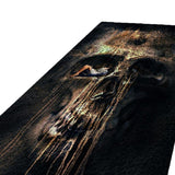 Max 3D Living Room Area Rug Runner Anti-Skid Floor Mat Carpet Skull