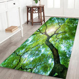 Max 3D Living Room Area Rug Runner Anti-Skid Floor Mat Carpet Tree