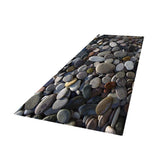 Max 3D Living Room Area Rug Runner Anti-Skid Floor Mat Carpet Pebbles