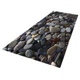 Max 3D Living Room Area Rug Runner Anti-Skid Floor Mat Carpet Pebbles