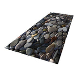Max 3D Living Room Area Rug Runner Anti-Skid Floor Mat Carpet Pebbles