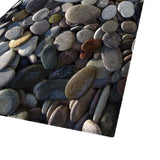 Max 3D Living Room Area Rug Runner Anti-Skid Floor Mat Carpet Pebbles