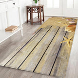 Max 3D Living Room Area Rug Runner Anti-Skid Floor Mat Carpet Seashell