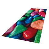 Max 3D Living Room Area Rug Runner Anti-Skid Floor Mat Carpet Colorful Pebbles
