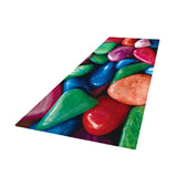Max 3D Living Room Area Rug Runner Anti-Skid Floor Mat Carpet Colorful Pebbles