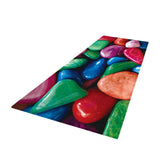 Max 3D Living Room Area Rug Runner Anti-Skid Floor Mat Carpet Colorful Pebbles