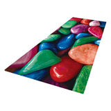 Max 3D Living Room Area Rug Runner Anti-Skid Floor Mat Carpet Colorful Pebbles