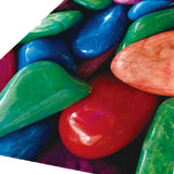 Max 3D Living Room Area Rug Runner Anti-Skid Floor Mat Carpet Colorful Pebbles