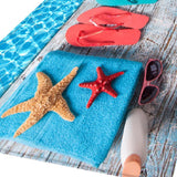 Max 3D Living Room Area Rug Runner Anti-Skid Floor Mat Carpet Swimming Pool