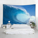 Max 3D Wall Hanging Tapestry Bedspread Beach Towel Blanket Seawave