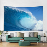Max 3D Wall Hanging Tapestry Bedspread Beach Towel Blanket Seawave