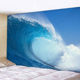 Max 3D Wall Hanging Tapestry Bedspread Beach Towel Blanket Seawave