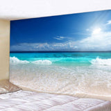 Max 3D Wall Hanging Tapestry Bedspread Beach Towel Blanket Beach Sea