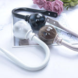 Maxbell 2pcs Curtain Holdbacks Voile Drapery Holder Wall Hook with Ball Finials A