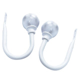 Maxbell 2pcs Curtain Holdbacks Voile Drapery Holder Wall Hook with Ball Finials A