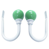 Maxbell 2pcs Curtain Holdback Draperies Holder with Colorful Ball Finials Green