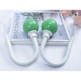 Maxbell 2pcs Curtain Holdback Draperies Holder with Colorful Ball Finials Green