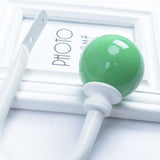 Maxbell 2pcs Curtain Holdback Draperies Holder with Colorful Ball Finials Green